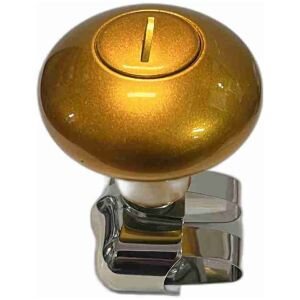 Rattspinner kromad Gold passar 10mm ratt, ca 8cm hög, 6cm dia knoppen