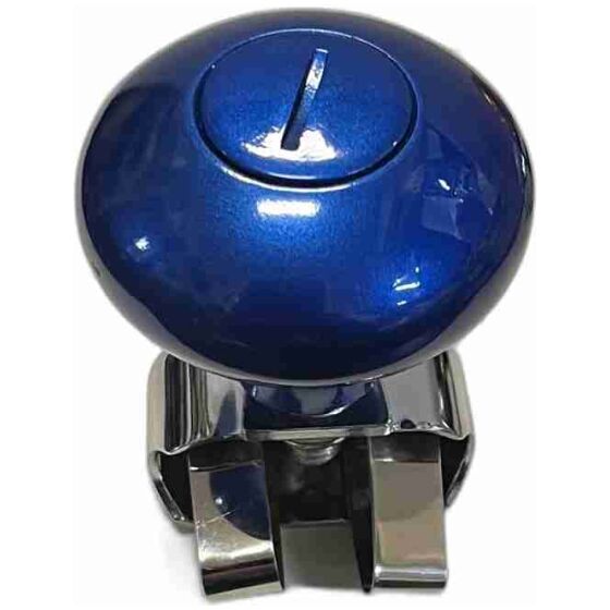 Rattspinner kromad Blue passar 10mm ratt, ca 8cm hög, 6cm dia knoppen