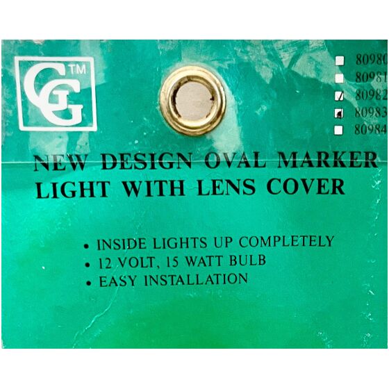 Markeringsljus grön green 12V 15 Watt 7x7cm GG 80984