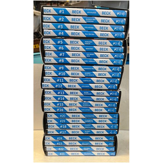 Komplett samling 1-24 Beck dvd boxar