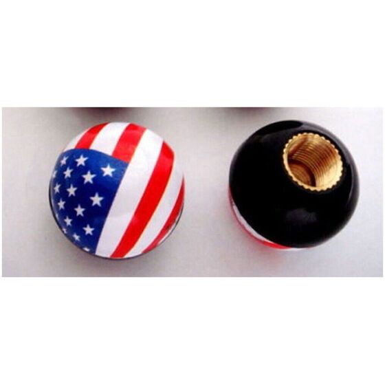 Ventilhattar USA American flagga (Set of 2) till cykel , moped , mc ,motorcykel