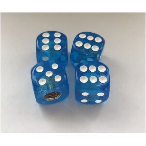Ventilhattar tärningar transperenta blue (Set of 4)