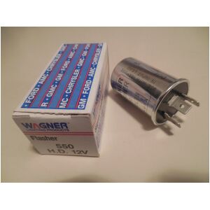 BLINKRELÄ 12V 3-stift Mopar GM Ford mfl 1953-1984 , WAGNER 550
