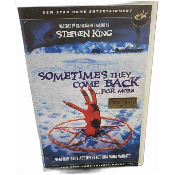 Sometimes they come back,,,,,for more , Stephen King