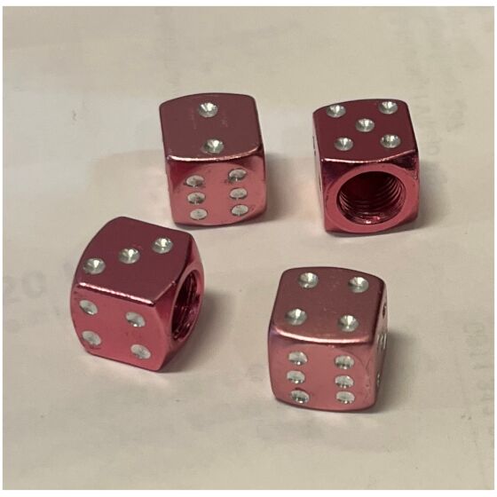 Ventilhattar rosa tärningar (Set of 4)