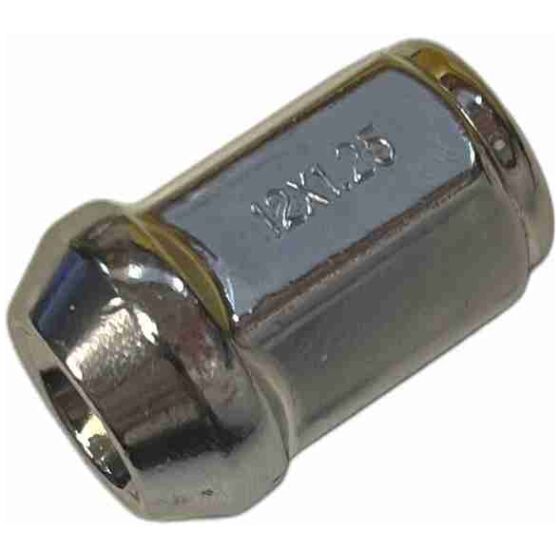Hjulmutter kromad M12 x 1,25mm