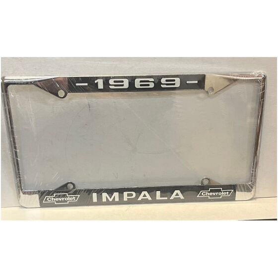 Nummerplåtsram kromad metall For 1969 Chevy Impala