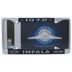 Nummerplåtsram kromad metall For 1972 Chevy Impala