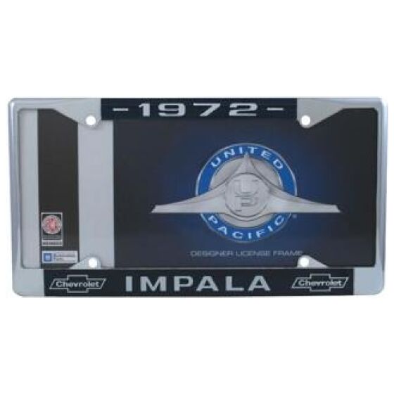 Nummerplåtsram kromad metall For 1972 Chevy Impala