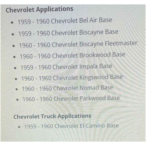 Kabelhärva torkarmotor Chevrolet 1959-1960