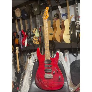 Harley Benton Fusion III HSH Roasted red