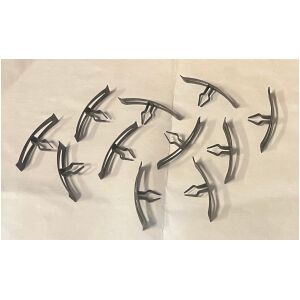 Clips set 11 stycken motorhuv till kåpa Chevrolet 1955-1956