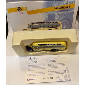 Ålands Posten bil nr 9 2003 Bedford OB Coach 1950 skala 1:76 Lledo / Corgi