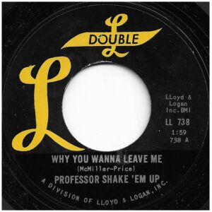 Professor Shake Em Up - Why You Wanna Leave Me / Do You Still Love Me (7, Single)