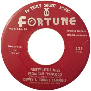 Dewey & Johnny Campbell - Pretty Little Miss From San Francisco / What Will Your Answer Be (7, Single)