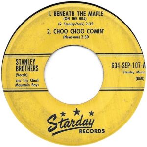 Stanley Brothers* And The Clinch Mountain Boys - Beneath The Maple (7, EP)