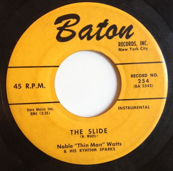 Noble Thin Man Watts & His Rhythm Sparks - The Slide / Shakin (7)