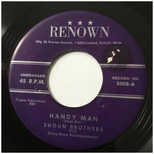 Shoun Brothers / Johnny Buckett And His Cumberland River Boys* - Handy Man / Griddle Greasing Daddy (7, Single)