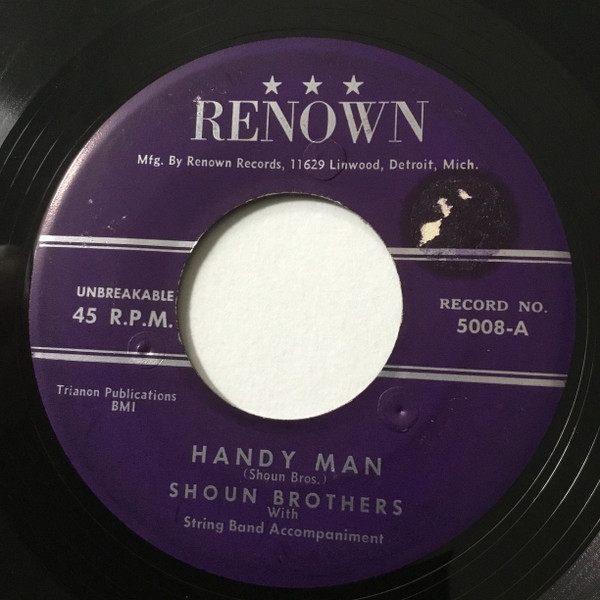 Shoun Brothers / Johnny Buckett And His Cumberland River Boys* - Handy Man / Griddle Greasing Daddy (7, Single)
