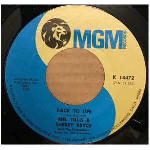 Mel Tillis & Sherry Bryce And The Statesiders (2) - Back To Life / Happyville (7, Single)