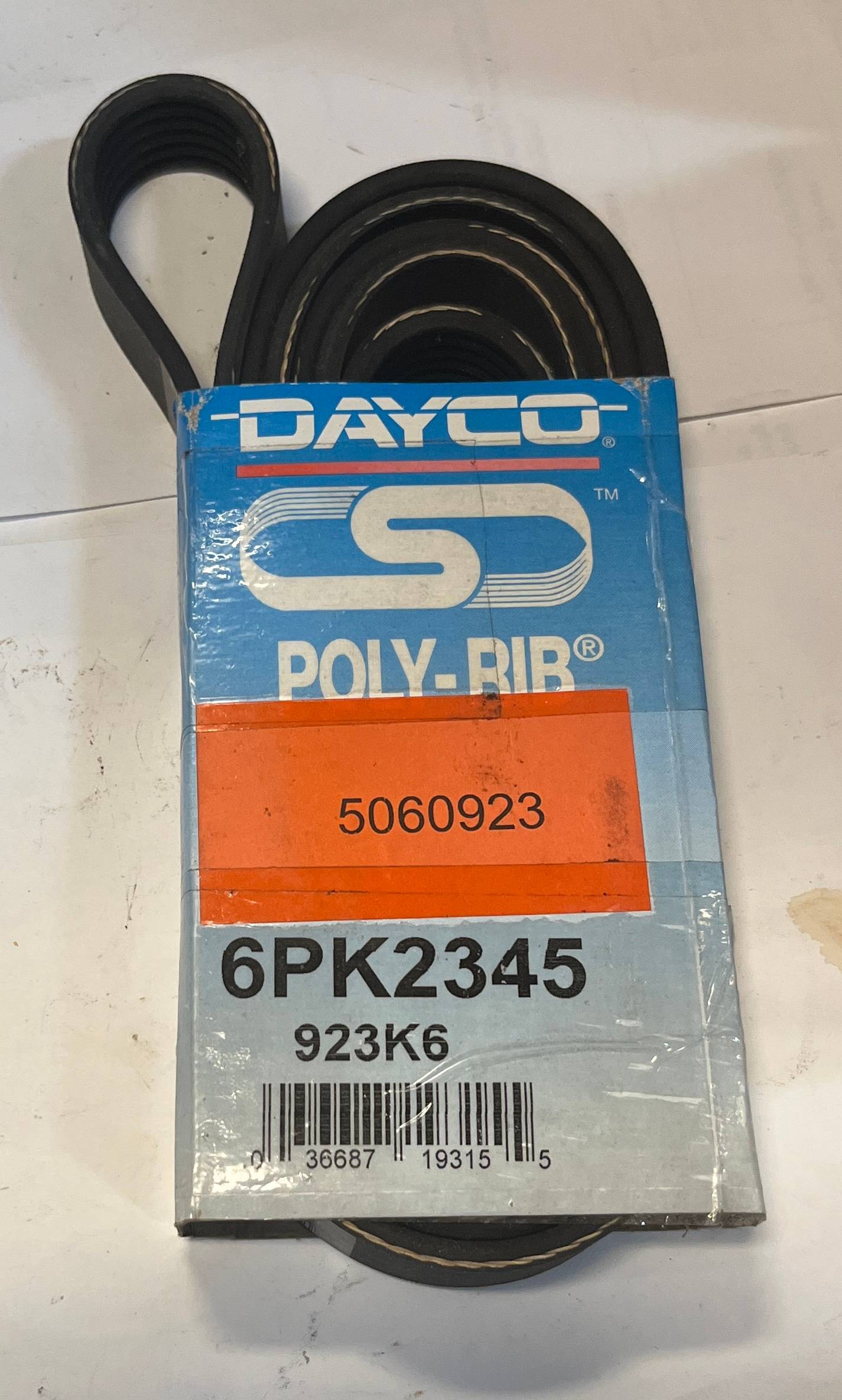 Drivrem multirem GM 1991-2020 Ford 1982-2011, Dayco 6PK2345 , 923K6