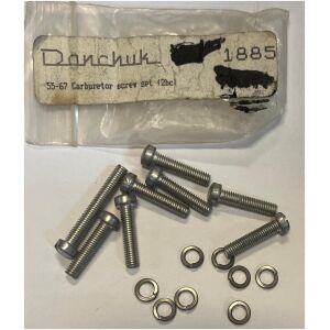 Skruvsats 2 BC Rochester förgasare Chevrolet 1955-1967, Danchuk 1885