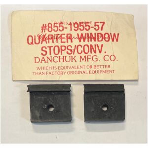 Gummistopp 1-par till bakre sidorutor cabriolet Chevrolet 1955-1957, Danchuk 855
