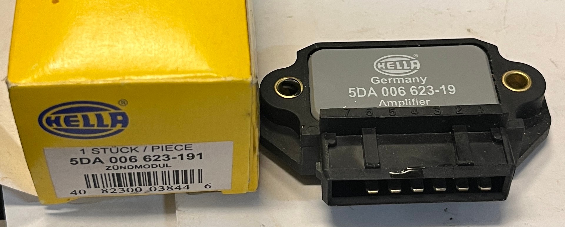 Tändmodul 12V 7-stift Saab 900/9000, Opel , Ford mfl, Hella 5DA 006 623-191