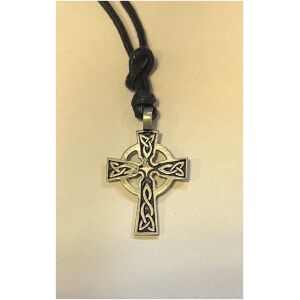 Keltiskt kors med läderrem