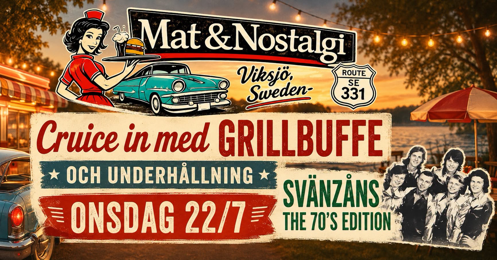 Cruice in med GRILLBUFFE , Vi lyssnar på SVÄNSÅNS 70″s Edition