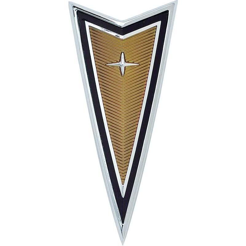 1977-81 Firebird; Arrowhead Emblem; Front Bumper Nose Panel Emblem ; Gold