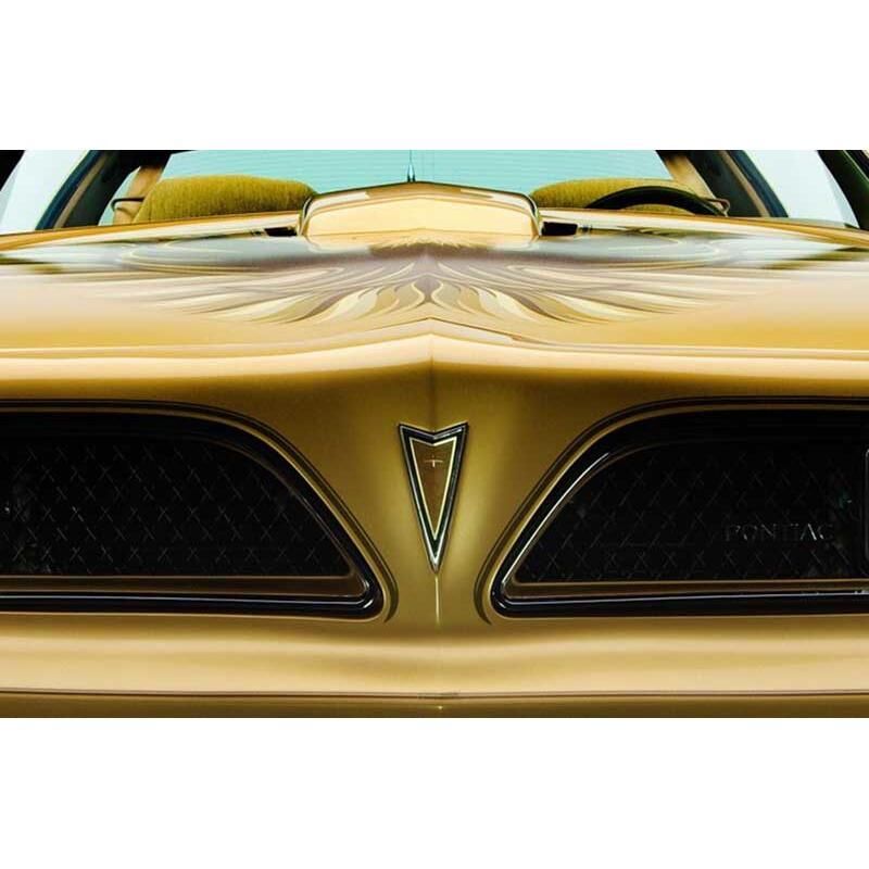 1977-81 Firebird; Arrowhead Emblem; Front Bumper Nose Panel Emblem ; Gold - Bild 2