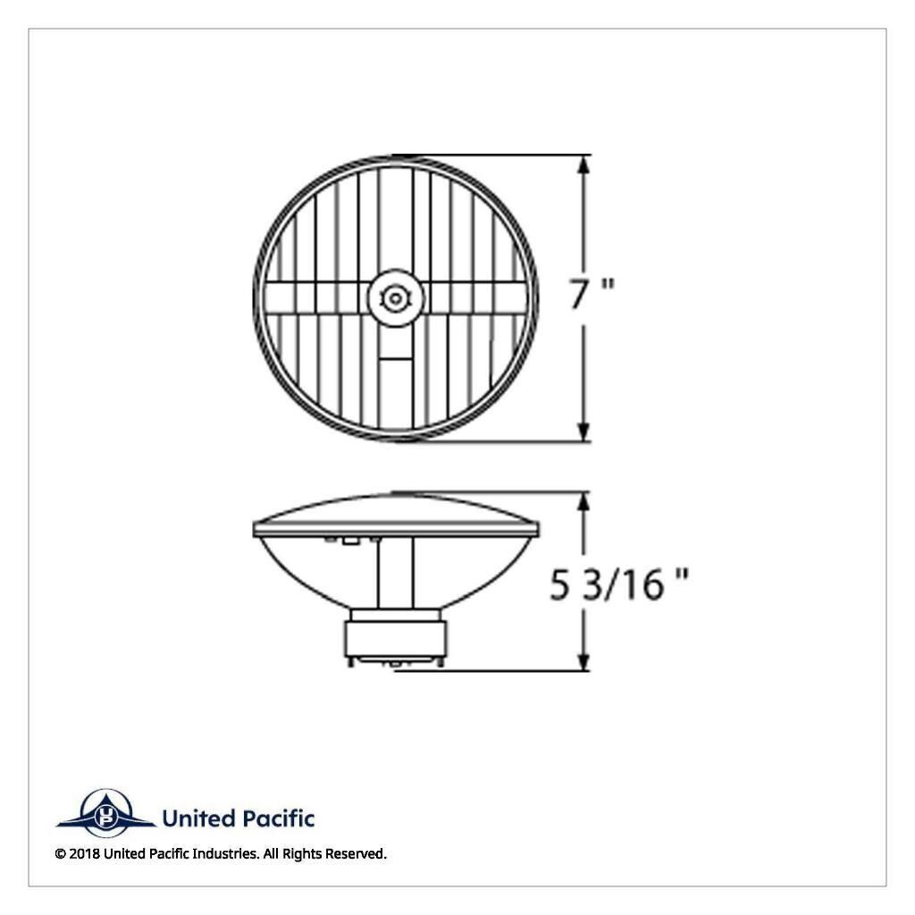 ULTRALIT 7" Crystal Headlight – Universal Lyktinsats för H4 - Bild 5