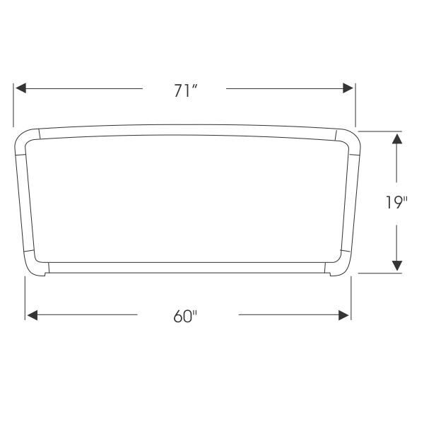 Framrutegummilist 1963-64 2dr 4dr ht cab Ford Mercury - Bild 2