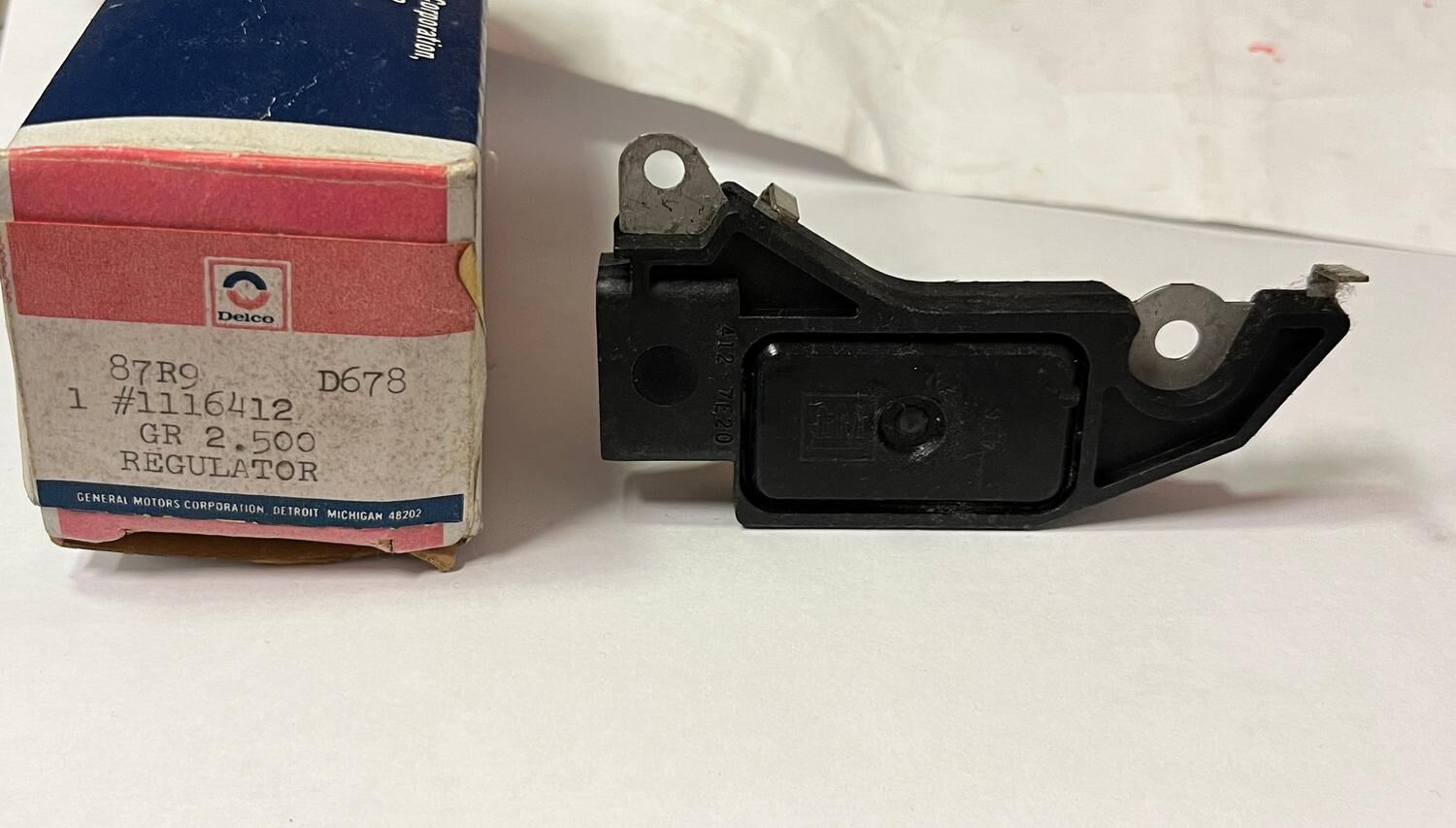 Laddningsrelä 12V GM 1987-95, Delco gr.2.500 1116412 NOS