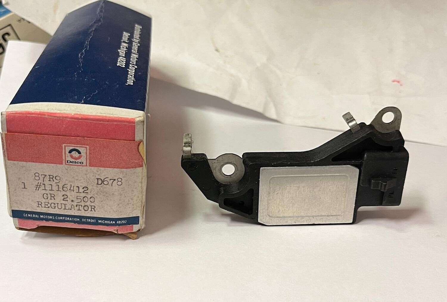 Laddningsrelä 12V GM 1987-95, Delco gr.2.500 1116412 NOS - Bild 2