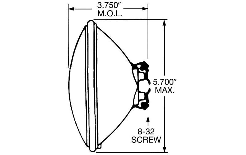 LYKTINSATS UNIVERSAL 5.75" DIMLJUS & SÖKARLANPOR & ARBETSBELYSNING – NAPA 4412 HALOGEN - Bild 3