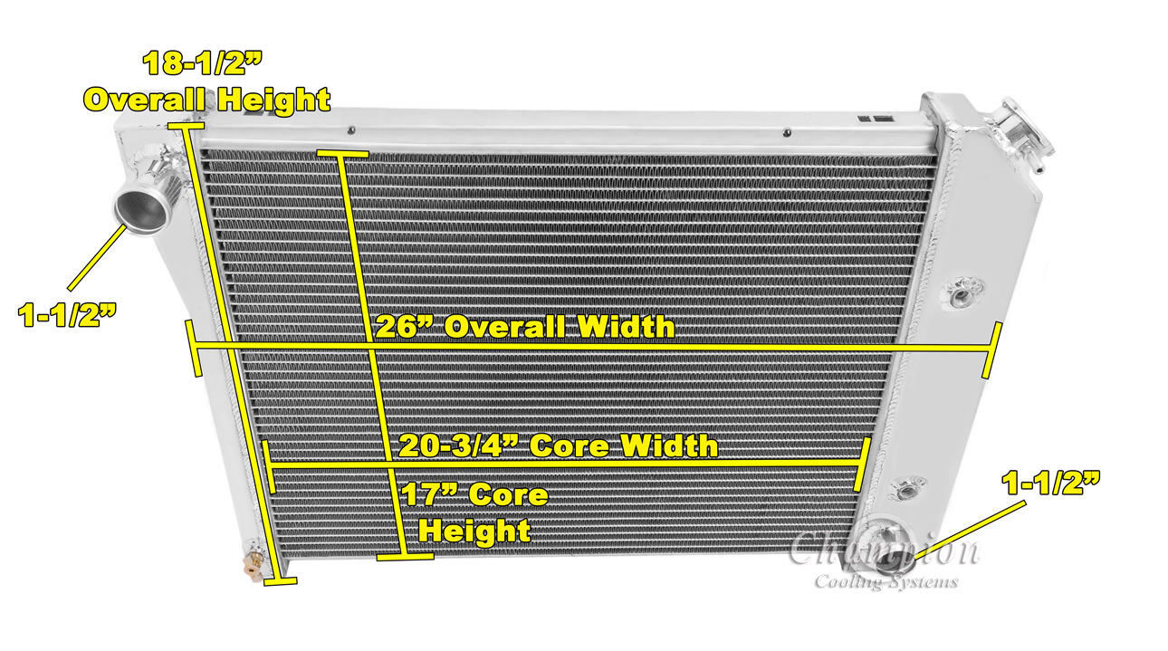 Champion Cooling Aluminiumkylare 3-radig High Performance - Bild 4