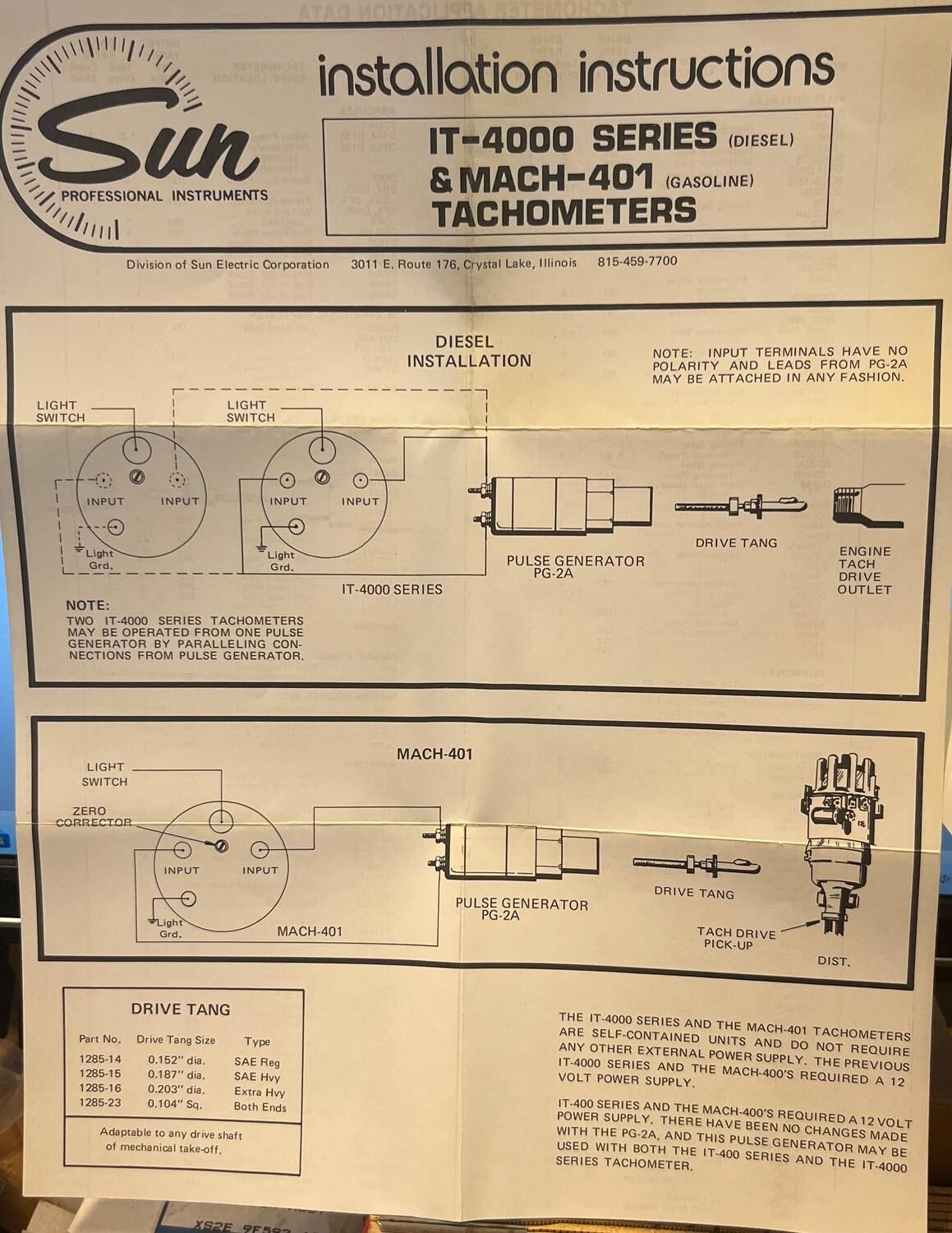 UNIK NOS: Sun Varvräknare IT-4032 (3000 RPM) – Lastbil, Båt & Traktor - Bild 3