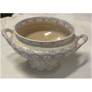 Terrin servis 30cm dia x 15cm hög, Wictoria Rörstrand ca 1900-tal