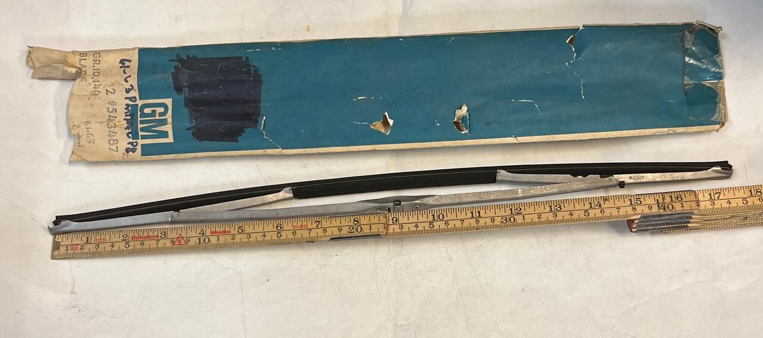 Torkarblad 18" Olds Pontiac 1961-63, Pontiac 1971-74 , # 543487 NOS