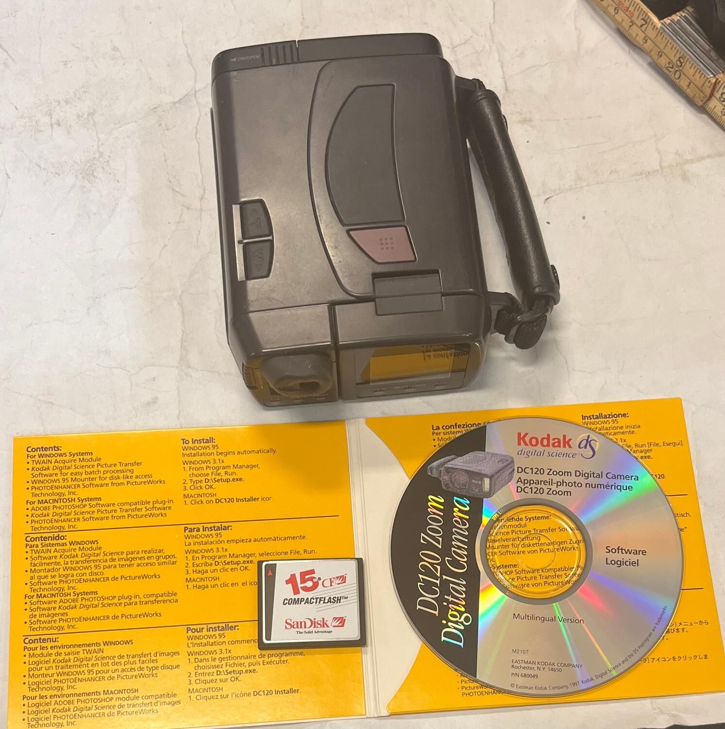 Kodak digital science DC120 zoom digital videokamera inkl minneskort & mjukvara