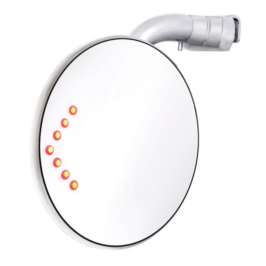 BACKSPEGEL Peep Mirror 4" med led körriktningsvisare