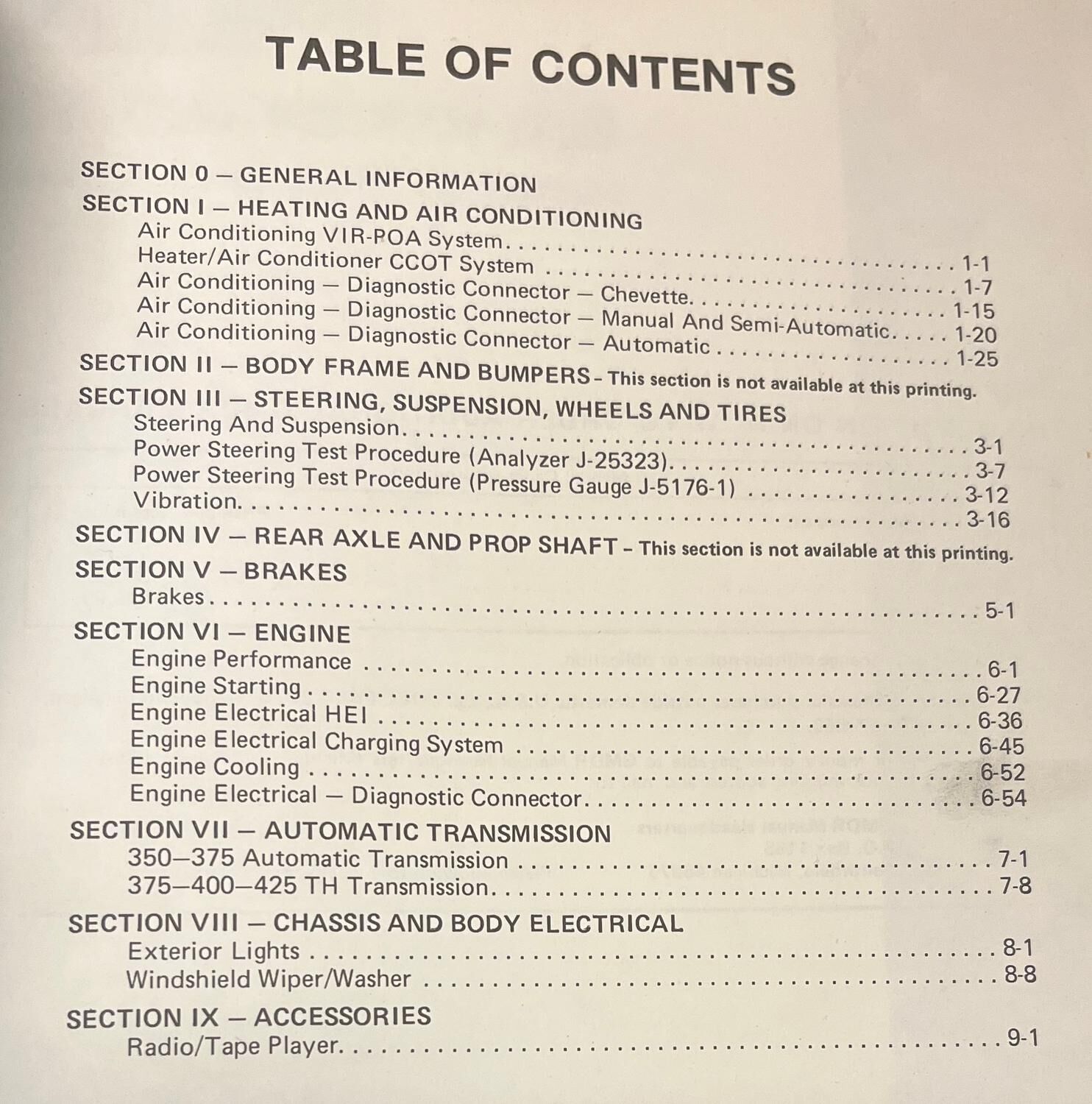 GM GMC diagnosis & repair manual 1977 95sidor Diagnos & reparationshandbok beg - Bild 2