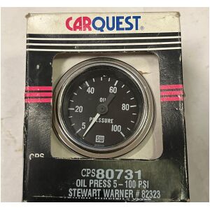 Carquest Oljetrycksmätare – Chrome/Svart
