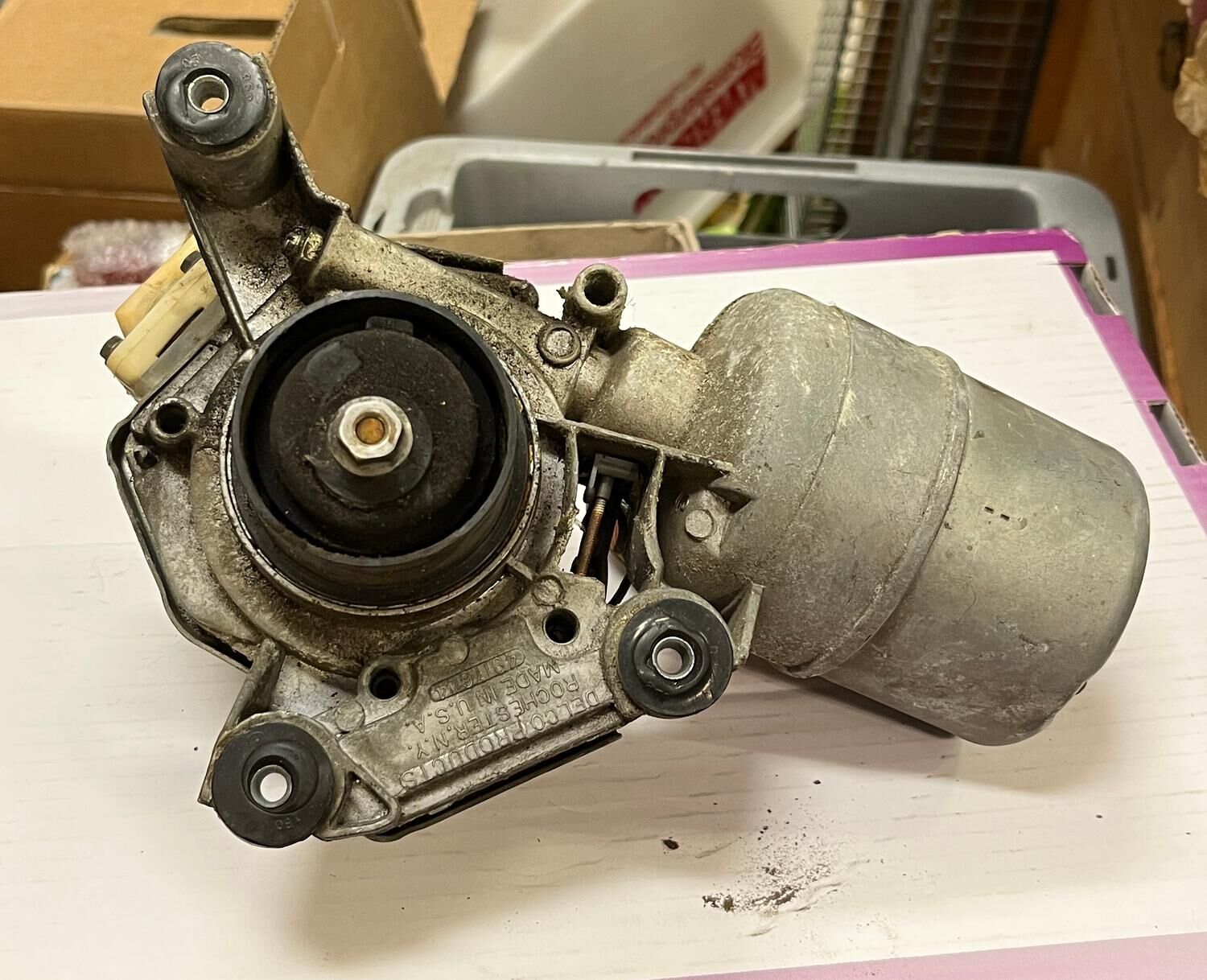 TORKARMOTOR MED SPOLARPUMP 2-SPEED CHEVROLET IMPALA 1967, DELCO 4917644 - Bild 2