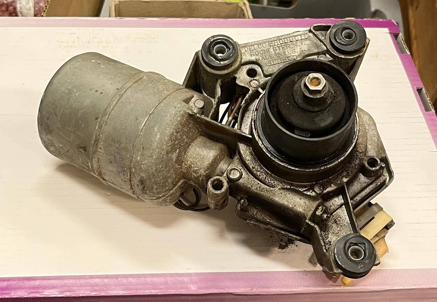 TORKARMOTOR MED SPOLARPUMP 2-SPEED CHEVROLET IMPALA 1967, DELCO 4917644 - Bild 5