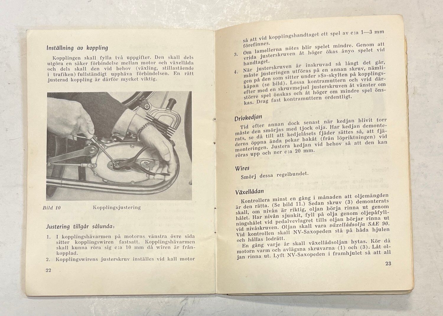 NV Saxopeden 1954 27 sidor Instruktionsbok på svenska , Nymanbolagen AB Uppsala - Bild 3