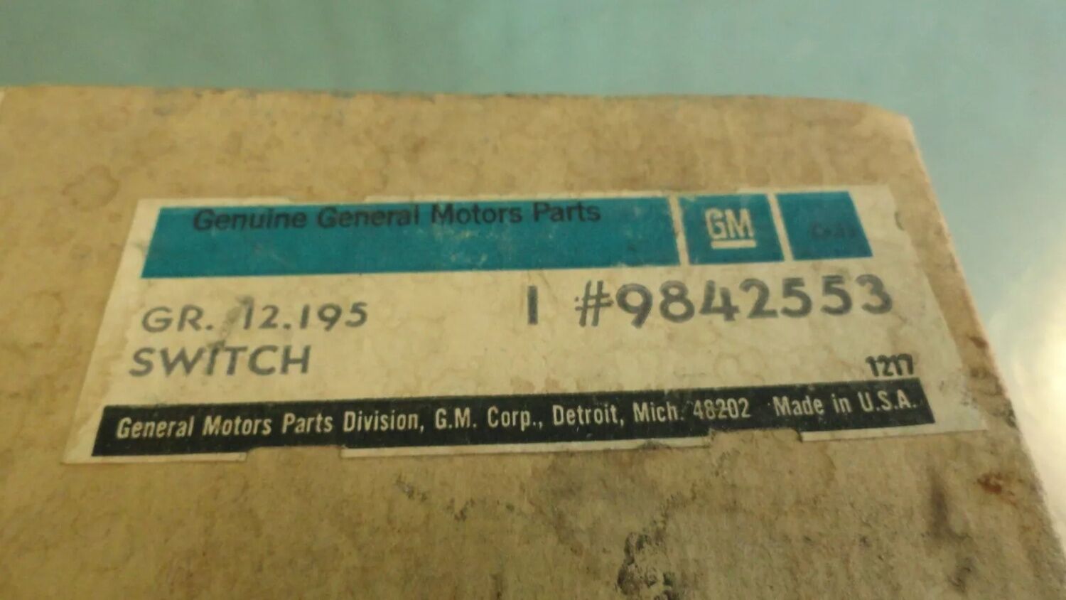 LÅS KONTAKT TAILGATE Station Wagon 1971-72 GM NOS 9842553 - Bild 5