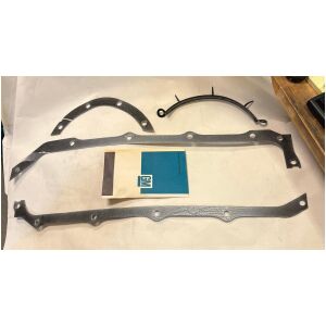 Oljetrågspackningssats 3-håls bakre fläns Pontiac V8 326-455 1958-1976 GM 486584 NOS